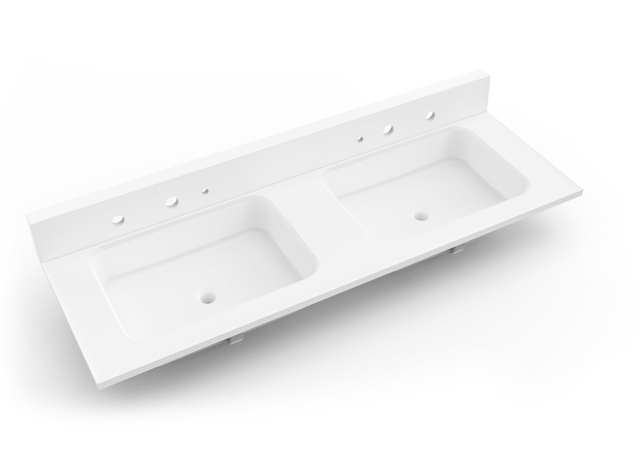 Раковина для стирки с твердой поверхностью в квартире, встроенная раковина в ванной комнате